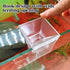 Rainmae Aquarium Fish Shrimp Feeding Dish Set, Transparent Fish Feeder Tube Kit with Cleaning Brush