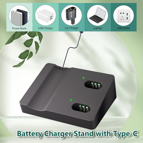 Battery Charger Stand with Type-C - Compatible with Wahl Arco and Arco SE Pet Dog Clipper Replacement Battery