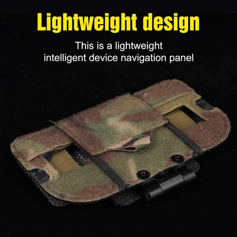 Zhongren 4.7"-6.7" Tactical Plate Carrier MOLLE Vest Phone Holder Universal Cell Phone Chest Mount Pouch Adjustable