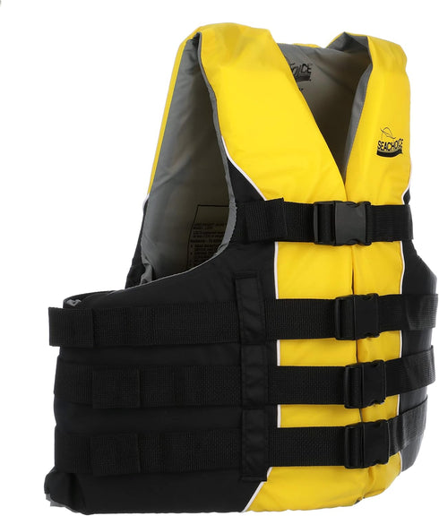 Seachoice Type III Life Jacket - USCG-Approved Adjustable Boat Vest for Safety