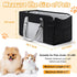 Portable Dog Car Seat for Small Dogs - Pet Booster Seat with Safety Leash, Adjustable Straps, Washable Cushion