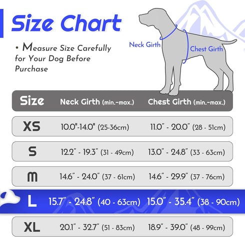 Eagloo Dog Harness for Large Dogs, No Pull Vest with Reflective Strips, Control Handle, Adjustable, Blue, Size L