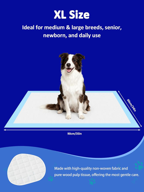 35 32, 6-Layer 20 Counts Ownpets Dog Training Extra Large Pad x Leak-Proof Pet Potty Training Pads Pee Pads