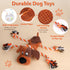 Drmstow Plush Dog Toys with Rope, Squeaker & Crinkle Paper Interactive Squeaky Chew Toy for Large Dogs & Puppies Tough