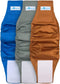 Paw Inspired Ultra Protection Washable Dog Diapers - 3 Count Male Dog Wraps, X-Small