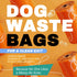 Pet Rhythm 360 counts 13x9 Inch Citrus Scented Dog Poop Bags - Orange Pet Waste Bags with Dispensers, Extra Large