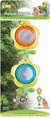 Penn-Plax Bird Life Two Flower Mirror with Bell - Interactive Bird Toy