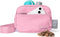 Pup Culture Cross Body Dog Training Treat Pouch: Removable Treat Pouch with Poop Bag Dispenser, Pink