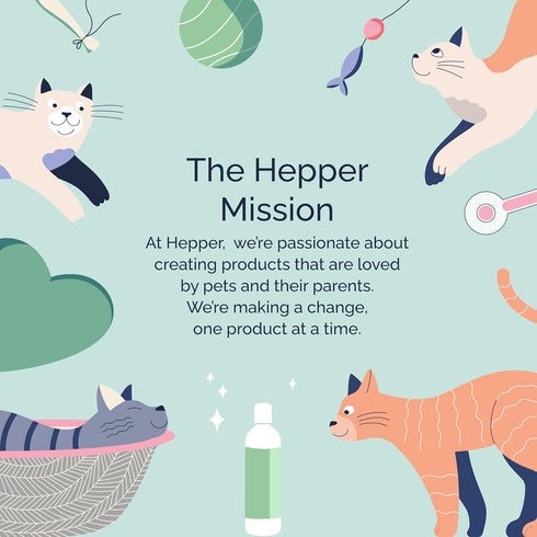Hepper Oatmeal Shampoo for Dogs, Cats, and Other Pets - All Natural, Sensitive Skin Treatment - Cucumber & Aloe