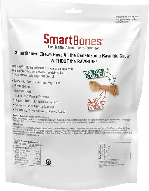 SmartBones Large Chews, Treat Your Dog to a Rawhide-Free Chew Made with Real Meat and Vegetables