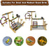 kathson Parrot Play Stand Parakeet Playground Bird Jungle Gym Wood Conure Playstand Hanging Chewing Toys with Swings