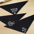 Agroon 2PCS, Blank Dog Bandanas Black Small DIY Solid Cotton Scarf, Durable Triangle Reversible Bibs Handkerchief