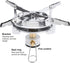 Portable Mini Camping Stove, Folding Outdoor Gas Stove for Hiking Cooking Picnic Cookware