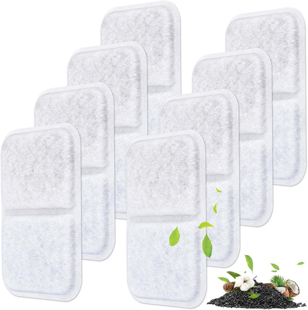 8 Pack Cat Litter Box Filters, Replacement Filter for Catit Airsift Jumbo Hooded Cat Litter, Air Purifier Pad