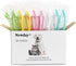 50 Pack Dual Ended Long Dog & Cat Toothbrush, Pet Safe Super Soft Bristles for Pet Dog Puppy Kitten Dental & Oral Care Teeth & Gums, Pet toothbrushes in box, Bulk individual polybag (Colorful)