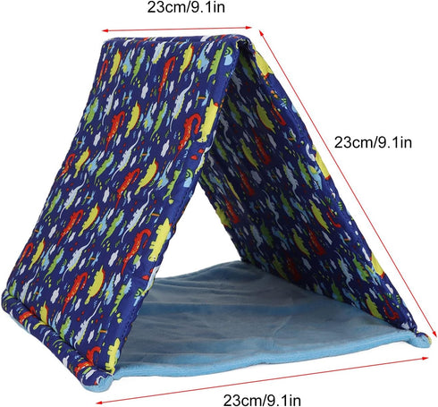 Zerodis Reptile Tent Bed, Soft Warm Washable Sleeping Tent with Cute Pattern, Suitable for Pets 30x27x26cm