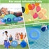 Hand Air Pump, Two-Way Hand Yoga Ball Pump, 9 Inch Double Action Inflator for Exercise Balls, Swimming Rings, Balloons