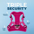 Best Pet Supplies Voyager Adjustable Dog Vest Harness, Breathable No Pull Harness for Small to Large Dogs, Fuchsia