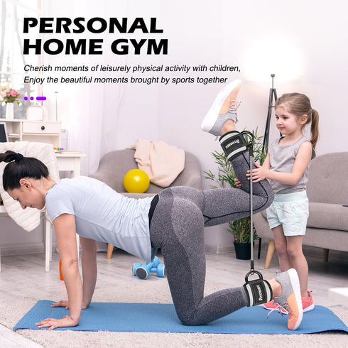 Resistance Bands with Cuffs, Ankle Bands for Home Fitness, Exercise Bands for Butt Lift, Stronger and Firmer Lower Body