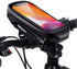 HUANLANG Waterproof Bike Phone Case with Handlebar Mount, Touch Screen Compatible, Fits Phones Below 6.7 inch