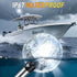 16 Inches 3NM (12-24V) Pontoon Boat Stern Light for Bimini Top, LED Anchor Light Waterproof, White Fold Down Rear