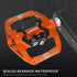 Pedal MTB Mountain Bike Pedals Compatible with Dual Function Sealed Clipless Aluminum 9/16" Bicycle Flat