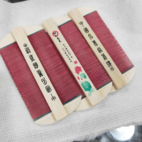 Hair Comb Double Sided Bamboo, Dandruff Removal Comb for Cat Dog Pet Grooming