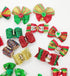 30pcs Dog Puppy Cat Mix Christmas Shiny Rhinestone Hair Bows Rubber Bands Pet Xmas Grooming Accessories
