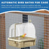 Generic Settings Indoor Bird Cage Bath, Stand Bathtub Perch, Automatic Shower Mode Bird Bath with Chew Proof Material