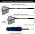 PLUSINNO Fishing Net, Durable Nylon Material Mesh, Foldable Collapsible Telescopic Pole Handle for Safe Fish Catching