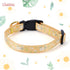 Cotton Handmade Dog Collar for Small Medium Large Dogs, Yellow Daisy with Pendant Cute Dog Collars, Ideal for Girl Dogs