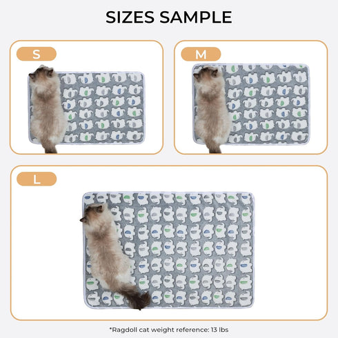 1 Pack 3 Blankets, Super Soft Fluffy Premium Cute Elephant Pattern Pet Blanket, Flannel Throw for Dog, Puppy, Cat (Dark