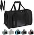Top tasta Dog Cat Carrier: Portable Foldable Carrier for Small Medium Large Cats Dogs Under 25 Lbs, Black Large
