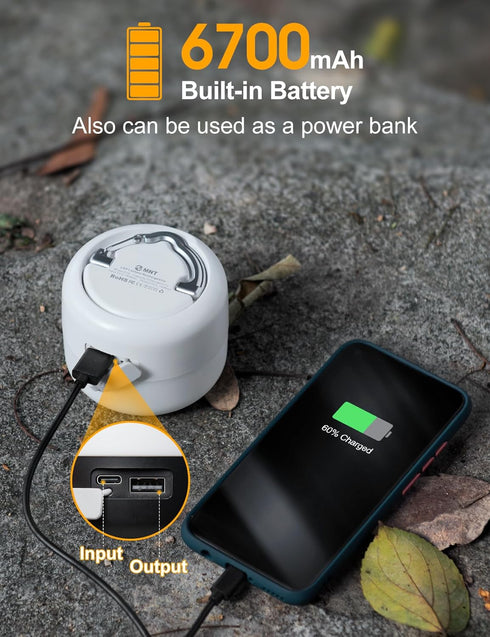 LED Camping Lantern, Rechargeable 1000LM, 300H Running Time for Camping, Hiking, Emergency Light