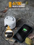LED Camping Lantern, Rechargeable 1000LM, 300H Running Time for Camping, Hiking, Emergency Light