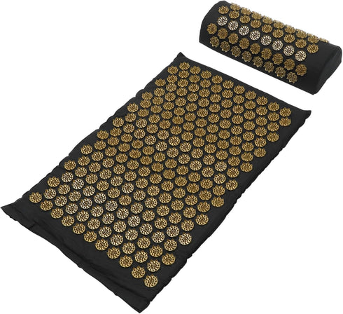 2pcs Yoga Massage Mat Set Comfortable Pillow Bag for Fatigue Relief Lightweight