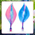 WILLBOND 2 Pieces Silicone Betta Bed Leaf Hammock for Betta Fish, Comfortable and Safe Resting Spot (Blue, Pink)