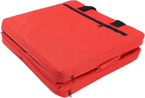 Outdoor Chair Cushion, Foldable Stadium Seat Cushion Red, Comfortable Folding Bleacher Seat, Lightweight Padded Seat