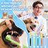 20 7 Inch 3 Vesici Pcs Dog Toothbrush Sided Pet Teeth Cleaning Brush Dental Care Suitable for Dog Most Pets Cat Puppy