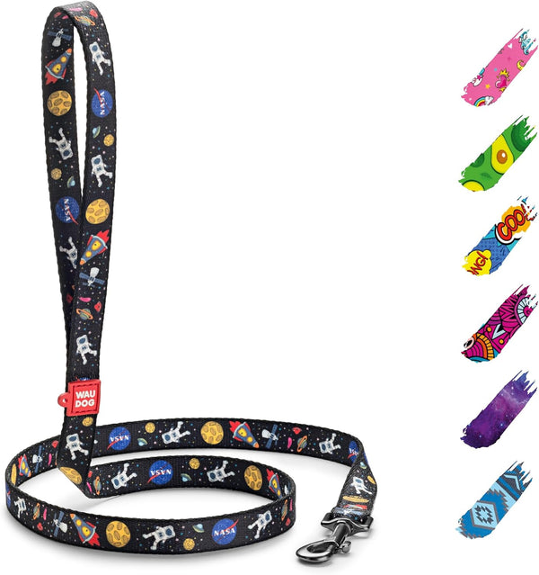 WAUDOG Nylon Dog Leash for Small and Medium Dogs 4 Ft - Heavy Duty Leash for Large Dogs & Puppy Leash