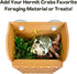 Lucky Critter Hermit Crab Climbing Wall Foraging Basket | Tank Enrichment Decor | Hermit Crab Habitat Decoration