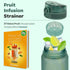 Hydracy Large Water Bottle with Time Marker - BPA Free Gym Bottle, Leak Proof with Fruit Infuser Strainer, Ideal for