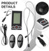 Cloudpower 137X80mm, Exercise Bike Monitor Speedometer With Time Speed Distance Calories Heart Rate Functions, LCD