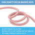 Durable Slip Lead, 5 FT Adjustable Dog Training Leash, Strong Nylon Rope for Large Medium Small Dogs, Pink