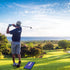 TeeTime Golf Practice Mat - Patent Pending Dual-Tone Sequin Design for Indoor/Outdoor Golf Training with Carry Clip