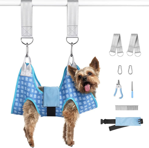 Dog Grooming Hammock Harness for Cats & Dogs, Sling for Nail Clipping/Trimming