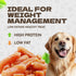 10.58oz Chicken Sausage Dog Treats, High Protein Chicken Jerky Training Treats Skiny Coat Soft Dog Chews Pet Snacks
