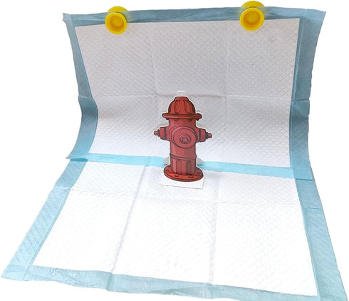 Generic (5PC) Fire Hydrant Dog Training Post Indoor Puppy Potty Supply Realistic Design Pee Station with Mesh Toilet