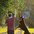 Flirt Pole for Dogs, Interactive Lures Durability Rope, Chase and Tug of War Puppy Toy for Small Medium Dogs