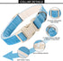 ARING PET Dog Collar - Adjustable Cotton Lightweight Comfortable Blue Collars with Quick Release Buckle for Small